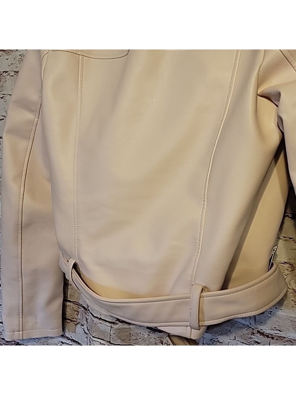 Super chic pink faux leather pink jacket medium - Picture 7 of 7